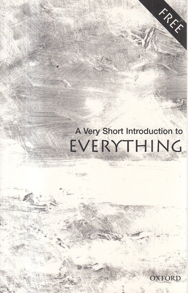 A Very Short Introduction To Everything Oxford University Press