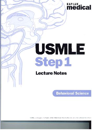 Usmle Step 1 7behavioral Science