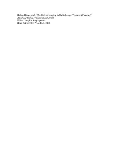 Advanced Signal Processing Handbook Stergios Stergiopoulos