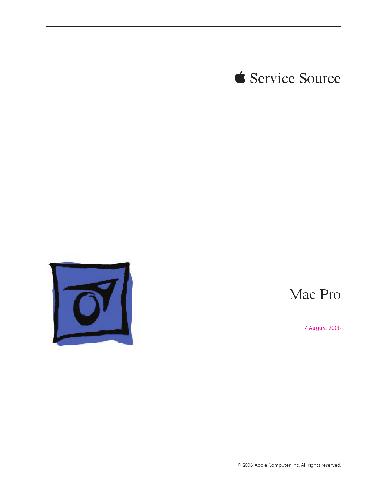 Service Manuals August 2006