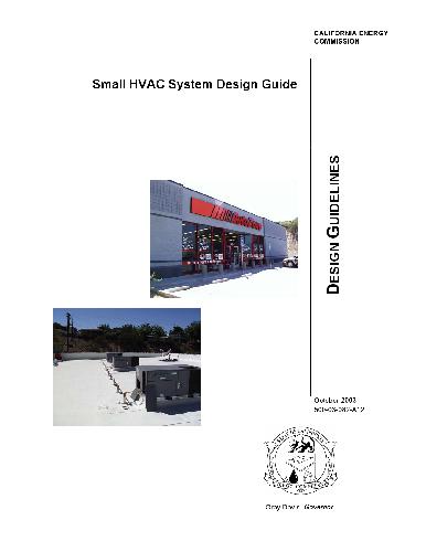 Cec Small Hvac Design Guide Pete Jacobs