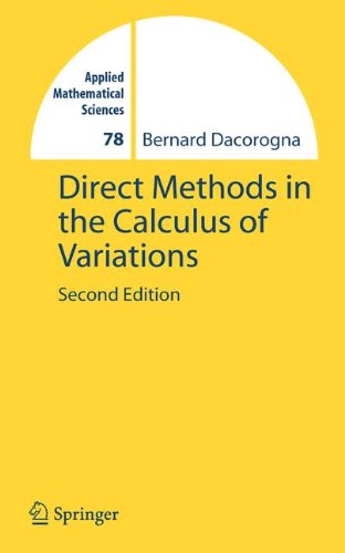 Direct Methods In The Calculus Of Variations 2nd Ed Bernard Dacorogna