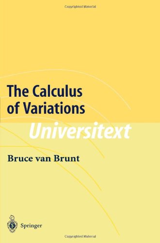 The Calculus Of Variations 1st Edition Bruce Van Brunt