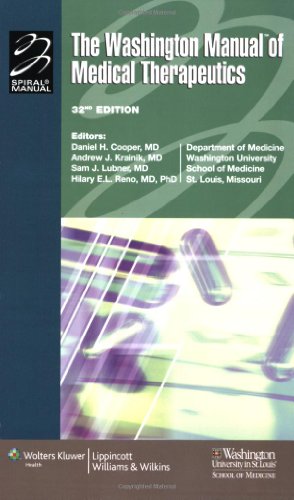 The Washington Manual Of Medical Therapeutics Thirtysecond Washington University School Of Medicine Department Of Medicine