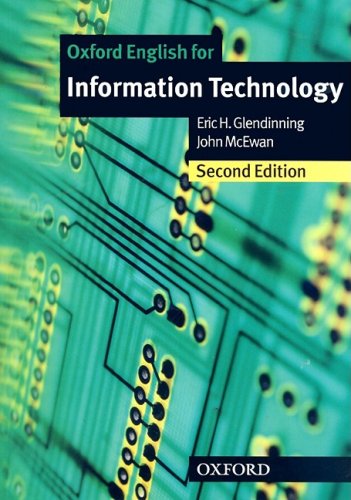 Oxford English For Information Technology Student Book Eric Glendinning