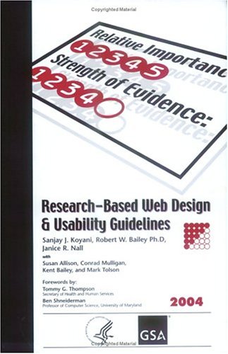 Researchbased Web Design Usability Guidelines Sanjay J Koyani
