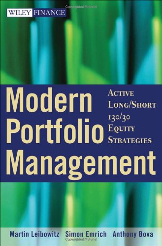 Modern Portfolio Management Active Longshort 13030 Equity Strategies Wiley Finance Martin L Leibowitz