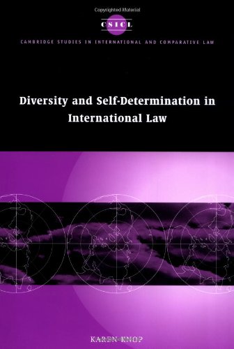 Diversity Self Determination Int Law 1st Edition Karen Knop