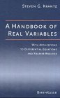 A Handbook Of Real Variables With Applications To Differential Equations And Fourier Analysis Steven G Krantz