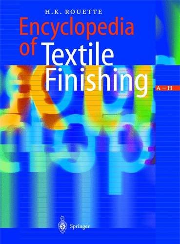 Encyclopedia Of Textile Finishing 1st Edition Hanskarl Rouette