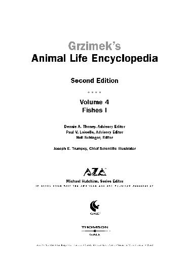 Grzimeks Animal Life Encyclopedia 2nd Ed Fishes Pictures Only 2nd Edition Hutchins M