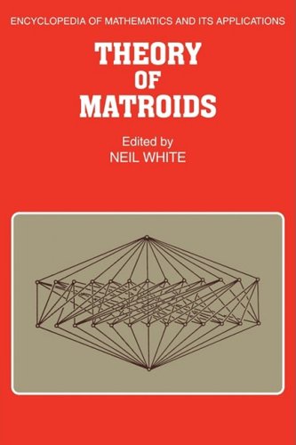 Theory Of Matroids 1st Edition Neil White