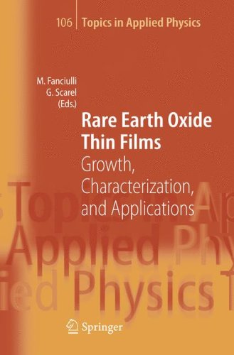 Rare Earth Oxide Thin Films 1st Edition Marco Fanciulli Giovanna Scarel