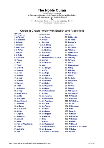 Holy Quran Hilali And Khan Latest Dr Muhammad Taqiuddin Alhilali
