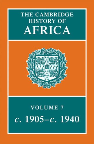 The Cambridge History Of Africa Volume 7 C 1905c 1940 A D Roberts