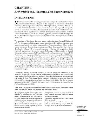 Current Protocols In Molecular Biology Chapter 11 Immunology