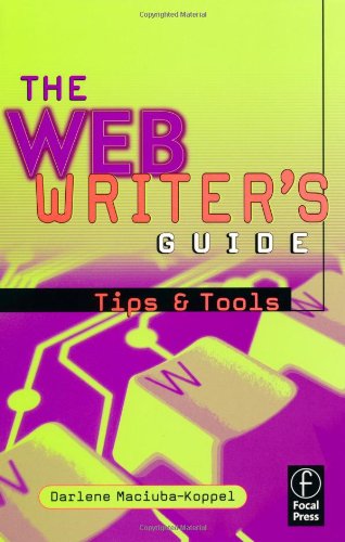 The Web Writers Guide 1st Darlene Maciubakoppel
