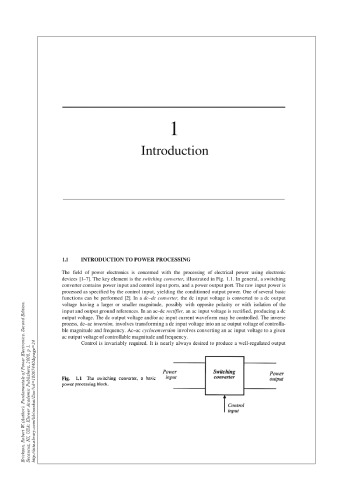 Fundamentals Of Power Electronics 2nd Edition Erickson R