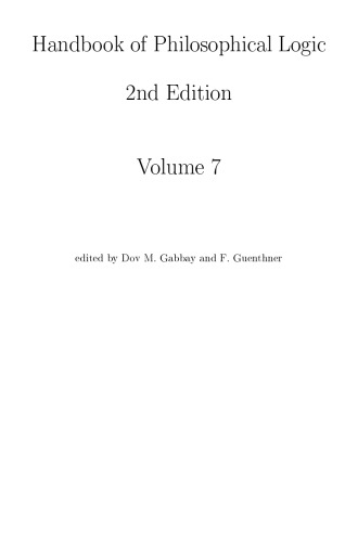 Handbook Of Philosophical Logic Volume 07 2nd Dov M Gabbay Franz Guenthner Eds