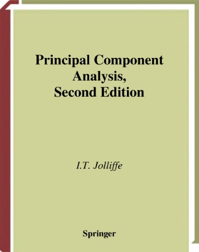 Principal Component Analysis 2nd Edition It Jolliffe