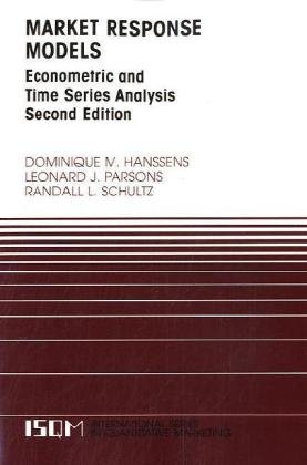 Market Response Models Econometric Timeseries Analysis 2nd Dominique M Hanssens