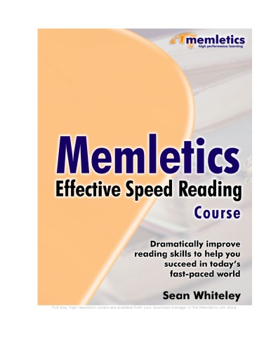 Memletics Effective Speed Reading Course Full