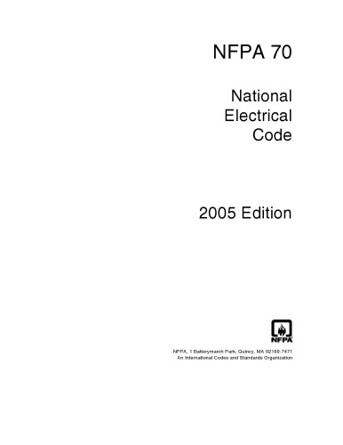 Nfpa 70 Nec National Electrical Code National Fire Protection Association Nfpa