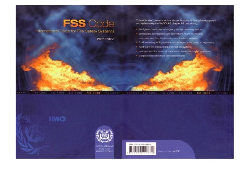 Fss Code International Code For Fire Saffety System