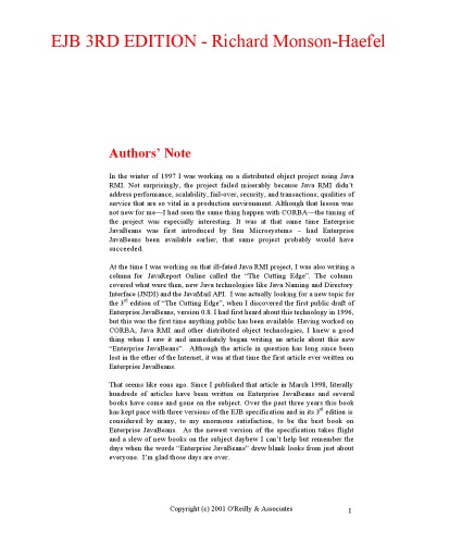 Enterprise Javabeans 5th Edition Richard Monsonhaefel Bill Burke
