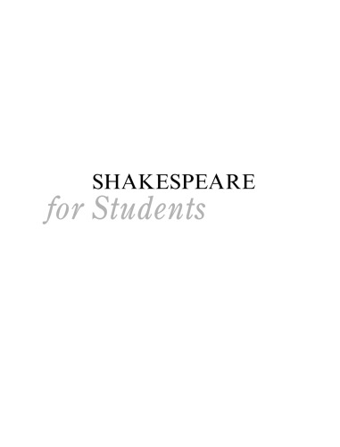 Shakespeare For Students Critical Interpretations Of Shakespeares Plays And Poetry 2nd Edition Anne Marie Hacht