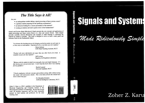 Signal And Systems Karu Z
