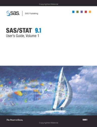 Sasstat 91 Users Guide 1st Edition Sas Publishing