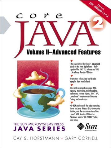 Core Java 2 Advanced Features 5th Edition Cay Horstmann Gary Cornell