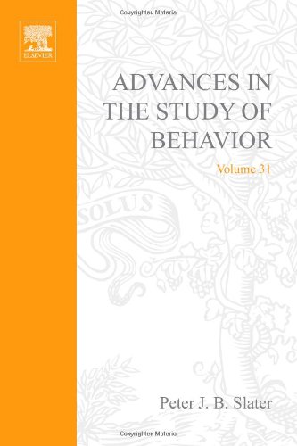 Advances In The Study Of Behavior Vol 31 1st Peter J B Slater