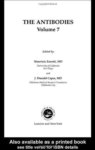 The Antibodies 1st Edition Maurizio Zanetti Donald J Capra