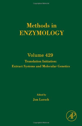 Translation Initiation Extract Systems And Molecular Genetics 1st Edition Jon Lorsch