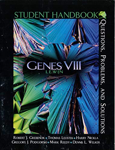 Genes 8 Student Handbook Benjamin Lewin