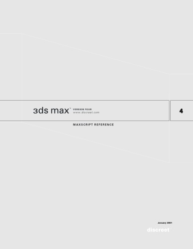3ds Max 4 Maxscript Online Reference