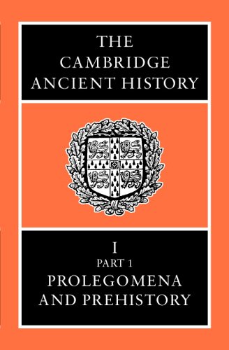 Cambridge Ancient History Prolegomena And Prehistory 6th Edition I E S Edwards