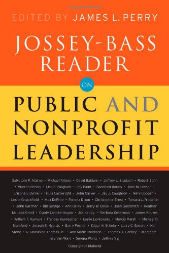 The Josseybass Reader On Nonprofit And Public Leadership 1 Pappas Josseybass Publishers