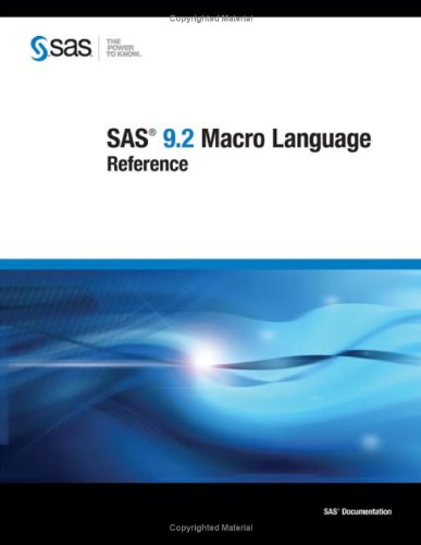 Sas 92 Macro Language Reference 1st Edition Sas Publishing