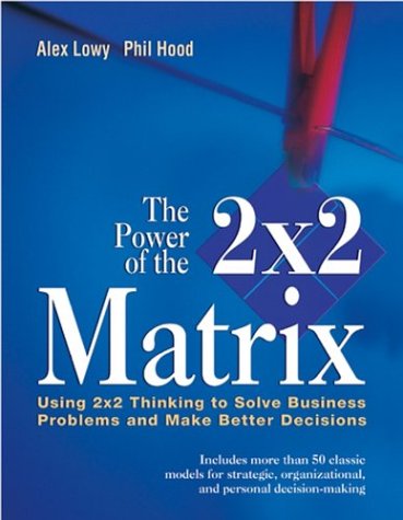 The Power Of The 2 X 2 Matrix Using 2x2 Thinking To Solve Business Problems And Make Better Decisions Alex Lowy