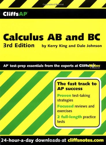 Cliffsap Calculus Ab And Bc 3rd Ed Kerry J King Dale W Johnson Ma