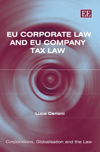 Eu Corporate Law And Eu Company Tax Law 1st Edition Luca Cerioni