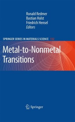 Metaltononmetal Transitions 1st Edition Holger Fehske Georg Hager Auth