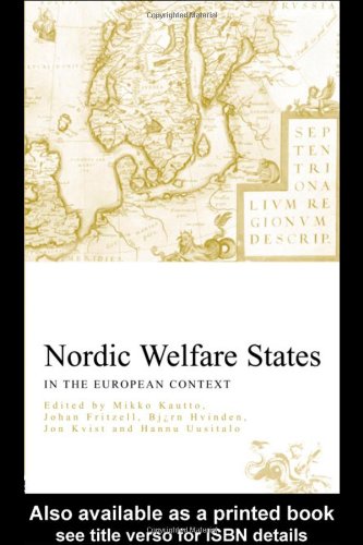 Nordic Welfare States In The European Context 1st Edition Johan Fritzell