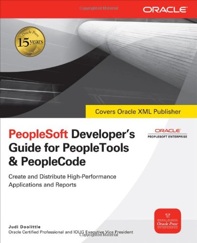 Peoplesoft Developers Guide For Peopletools Peoplecode 1st Edition Judi Doolittle