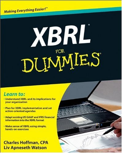 Xbrl For Dummies 1st Edition Charles Hoffman Liv Watson