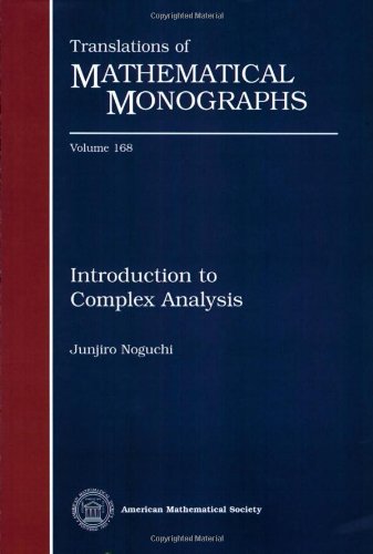 Introduction To Complex Analysis Junjiro Noguchi