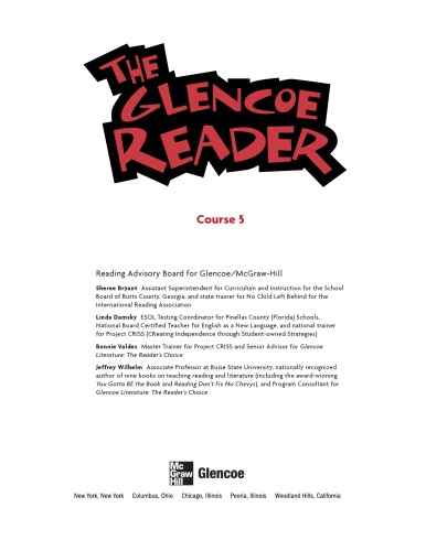 The Glencoe Reader Grade 10 1st Edition Mcgrawhill